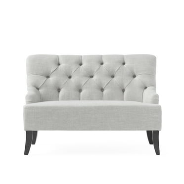 GDF Studio Nicoletta Settee, Light Gray
