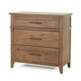 thumbnail image 1 of GDF Studio OkiOki Coastal Acacia Wood 3 Drawer Dresser, Light Brown Glaze, 1 of 9
