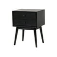 thumbnail image 1 of GDF Studio OkiOki Mid Century Nightstand, Black, 1 of 8