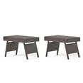 thumbnail image 1 of GDF Studio Olivia Outdoor Wicker Folding Side Table, Multibrown, Set of 2, 1 of 5