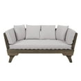thumbnail image 1 of GDF Studio Othello Outdoor Grey Finished Acacia Wood Daybed with Water Resistant Cushions, 1 of 13
