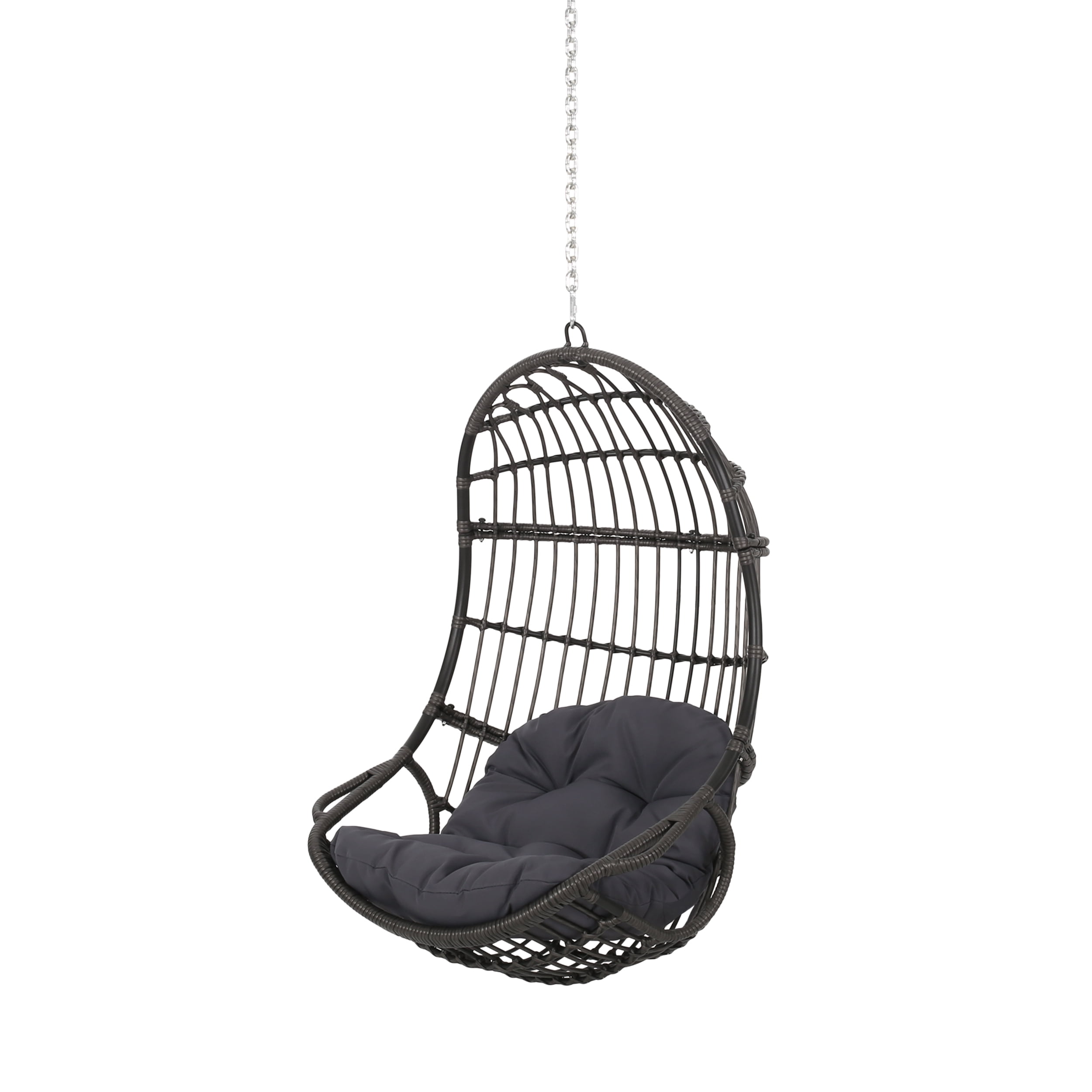 GDF Studio Ottawa Outdoor/Indoor Rattan Swing Hanging Chair GDF Studio Ottawa Outdoor/Indoor Rattan Swing Hanging Chair