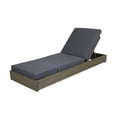 thumbnail image 1 of GDF Studio Outdoor Adjustable Acacia Wood Chaise Lounge with Gray Cushion, Set of 2, 1 of 6