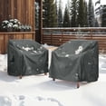 thumbnail image 1 of GDF Studio Outdoor Club Chair Covers, Weather-Resistant, UV-Protected, Beige, Set of 2, 1 of 8