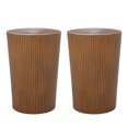 thumbnail image 1 of GDF Studio Pamsha Modern Metal Sunburst Side Tables, Set of 2, Brushed Antique Bronze, 1 of 9
