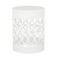 thumbnail image 1 of GDF Studio Pellerin Outdoor Metal Side Table, White, 1 of 7