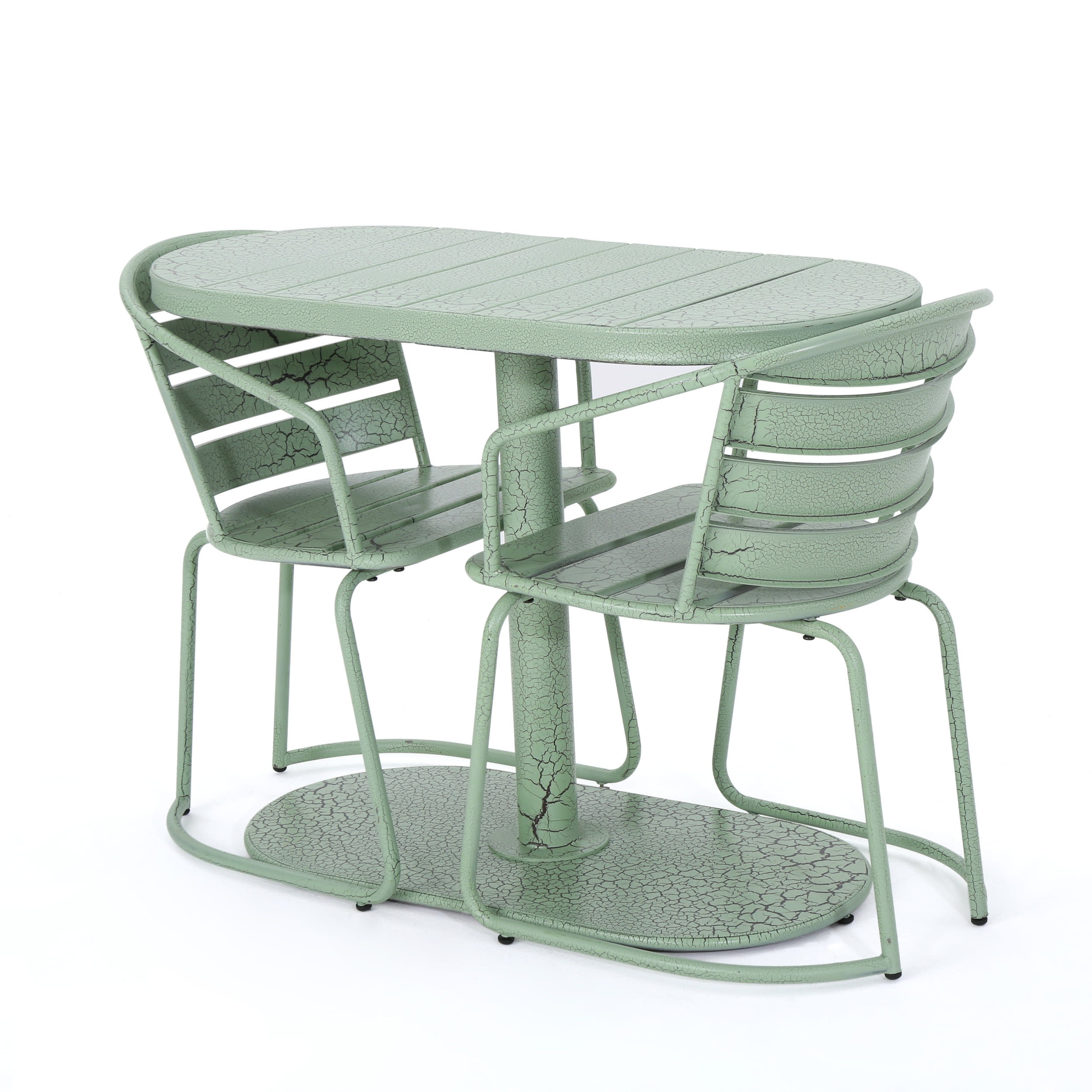 Gunner swell outdoor crackle 2025 3 piece bistro set