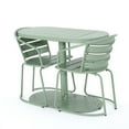 thumbnail image 1 of GDF Studio Porto Outdoor Iron 3 Piece Bistro Set, Crackle Green, 1 of 13