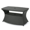 thumbnail image 1 of GDF Studio Prazen Outdoor Wicker Side Table, Gray, 1 of 9
