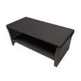 thumbnail image 1 of GDF Studio Raina Outdoor Wicker Coffee Table, Brown, 1 of 5