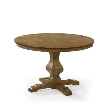 GDF Studio Remuda Rustic Wood Circular Dining Table, Natural