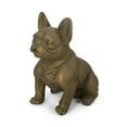 thumbnail image 1 of GDF Studio Rilo Outdoor Cast Stone French Bulldog Garden Statue, Rustic Gold, 1 of 10
