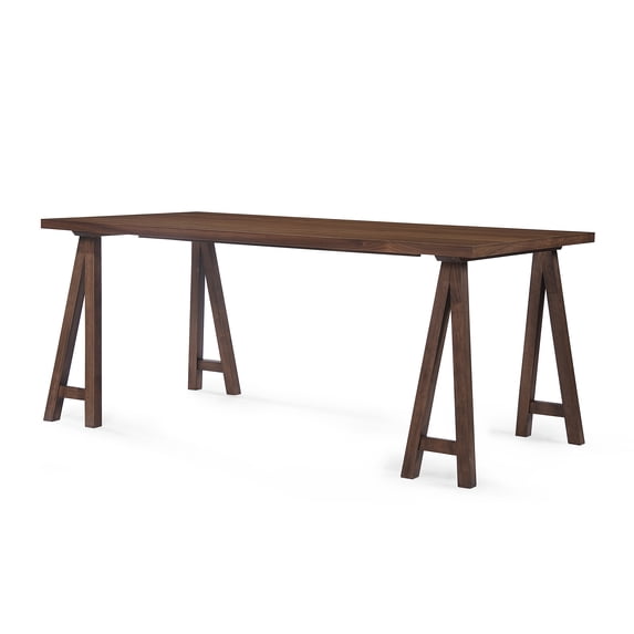 GDF Studio Sabrina Mid Century Modern Wood Dining Table, Walnut
