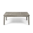 thumbnail image 1 of GDF Studio Savannah Outdoor Acacia Wood Coffee Table, Light Gray, 1 of 7