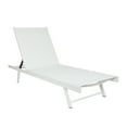 thumbnail image 1 of GDF Studio Simon Outdoor Mesh and Aluminum Chaise Lounge, White, 1 of 7