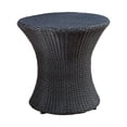 thumbnail image 1 of GDF Studio Skyline Outdoor Wicker Side Table, Black, 1 of 5