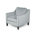 thumbnail image 1 of GDF Studio Sonny Contemporary Velvet Club Chair, Gray and Dark Brown, 1 of 10