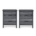 thumbnail image 1 of GDF Studio Titeca Contemporary 2 Drawer Nightstands, Set of 2, Sonoma Gray Oak, 1 of 7