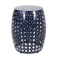 thumbnail image 1 of GDF Studio Wichita Outdoor Metal Side Table, Navy Blue, 1 of 8