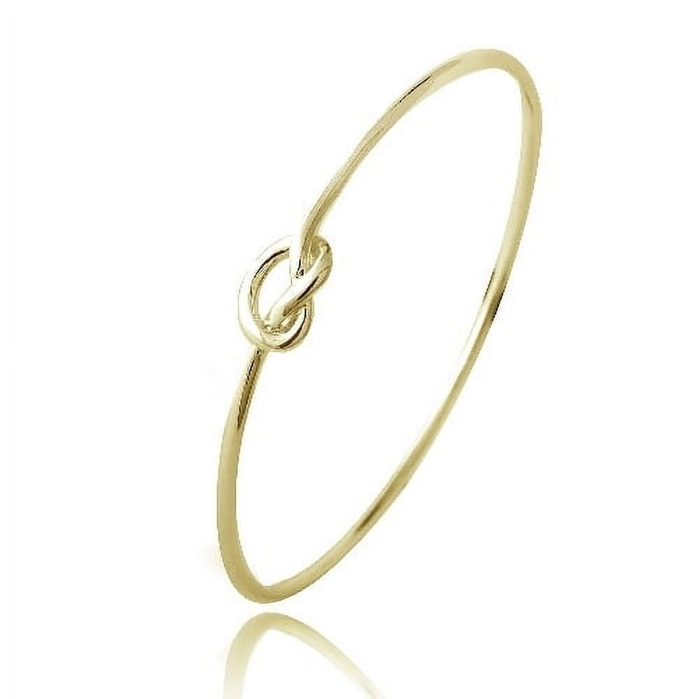 Silver Celtic Infinity Love Knot Bangle Bracelet - Stainless Steel - Non  Tarnish - Waterproof - Womens Jewelry - Loralyn Designs
