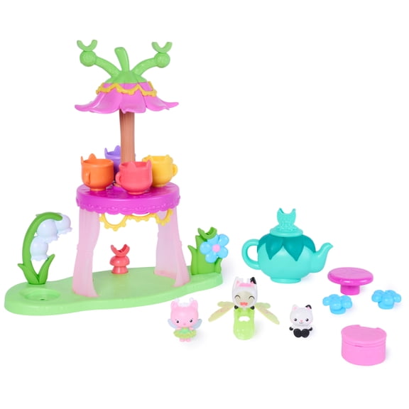 Gabby's Dollhouse Fairylandia Flutter-Riffic Tea Party Playset, Ages 3+
