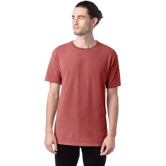 GDH100 Hanes ComfortWash Men's Garment-Dyed T-Shirt Nantucket Red XS