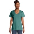 thumbnail image 1 of GDH125 Hanes ComfortWash Ladies' V-Neck T-Shirt Spanish Moss 2XL, 1 of 6