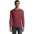 thumbnail image 1 of GDH250 Hanes Unisex ComfortWash Long Sleeve T-Shirt With Pocket Maroon 2XL, 1 of 6