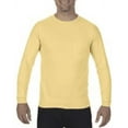 thumbnail image 1 of GDH250 Hanes Unisex ComfortWash Long Sleeve T-ShirtSummer Squash Yellow L, 1 of 6