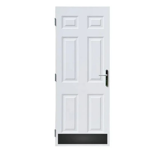 GDI Hardware Aluminum Kick Plate - Adhesive Mounted - Black Finish - 8" Height x 32" Width, 3/64" Thick for 34" Doors