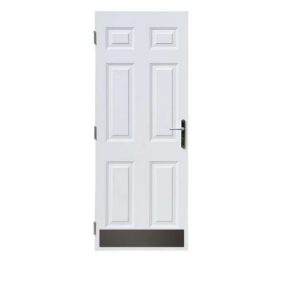 GDI Hardware Aluminum Kick Plate - Magnetic Mounted - Duro Coated/Dark Brown Finish - 10" Height x 32" Width, 3/64" Thick for 34" Doors