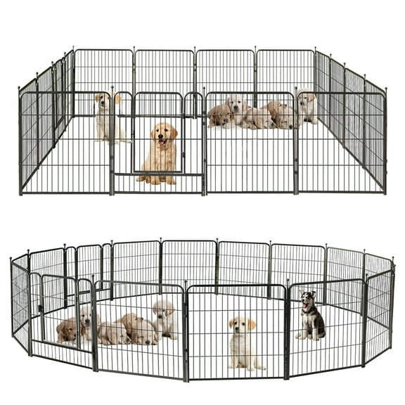 GDKASRNY Dog Playpen 40 Panels 45" Height Portable Dog Fence Indoor Outdoor for Yard,Rv Camping