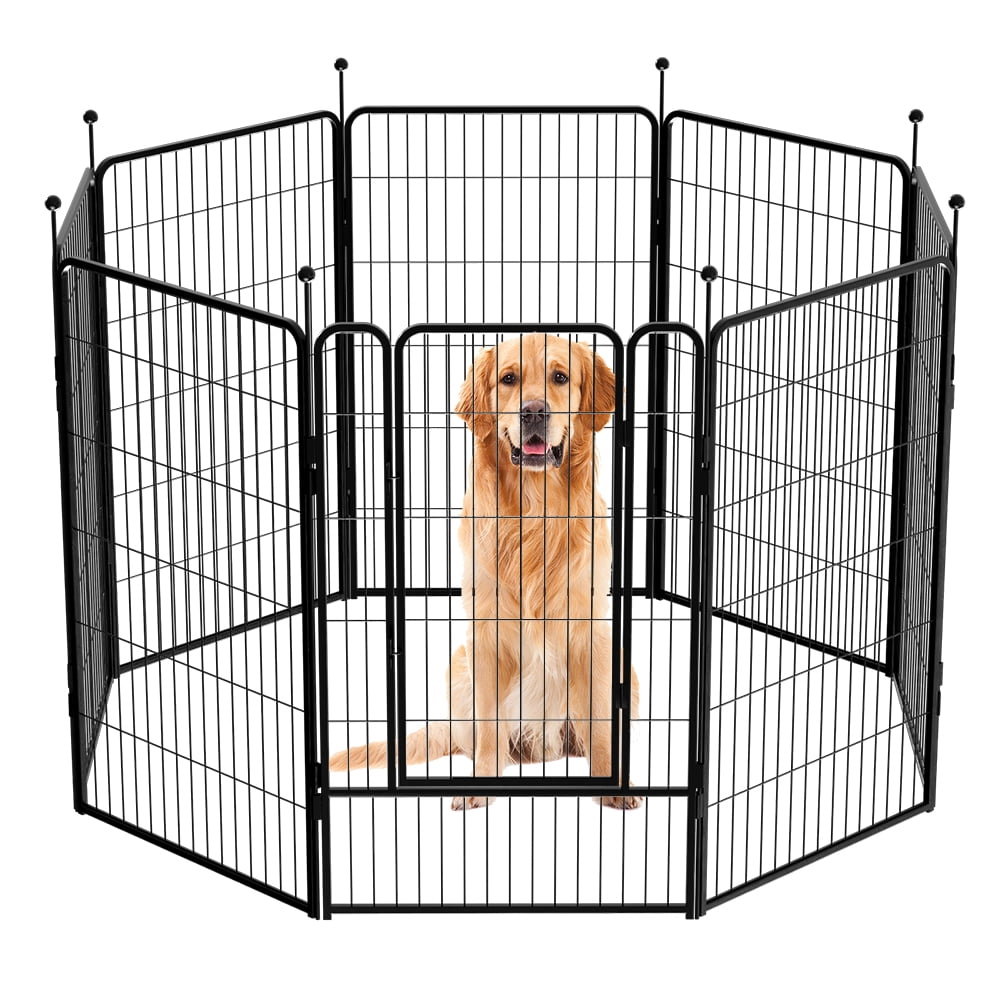 GDKASRNY Dog Playpen 8 Panels 45" Height Portable Dog Fence Pet Pen Indoor Outdoor for Yard/Rv Camping