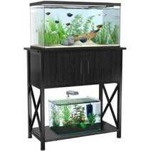 GDLF 29 Gallon Aquarium Stand Metal Fish Tank Stand with Cabinet,30.7"L*12.6"W