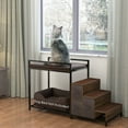 GDLF Dog Bunk Bed Window Pet Perch Elevated for Cats Dogs, Nonslip Pad
