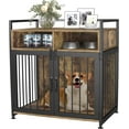 GDLF Dog Crate FurnitureStyle Indoor Heavy Duty Kennel with Storage