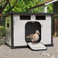 thumbnail image 1 of GDLF Duck Coop for Outside, Weatherproof Duck House with Easy-Clean Design & Ventilation – Plastic Night Shelter for Backyard Ducks (2–3 Ducks), 1 of 8