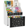GDLF Toy Storage Organizer Kids Bookshelf Rolling Toy Box For Boys