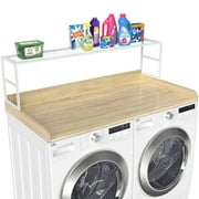 GDLF Washer Dryer Countertop Laundry Guard with Laundry Room Shelf, 27.55 D x 54 W