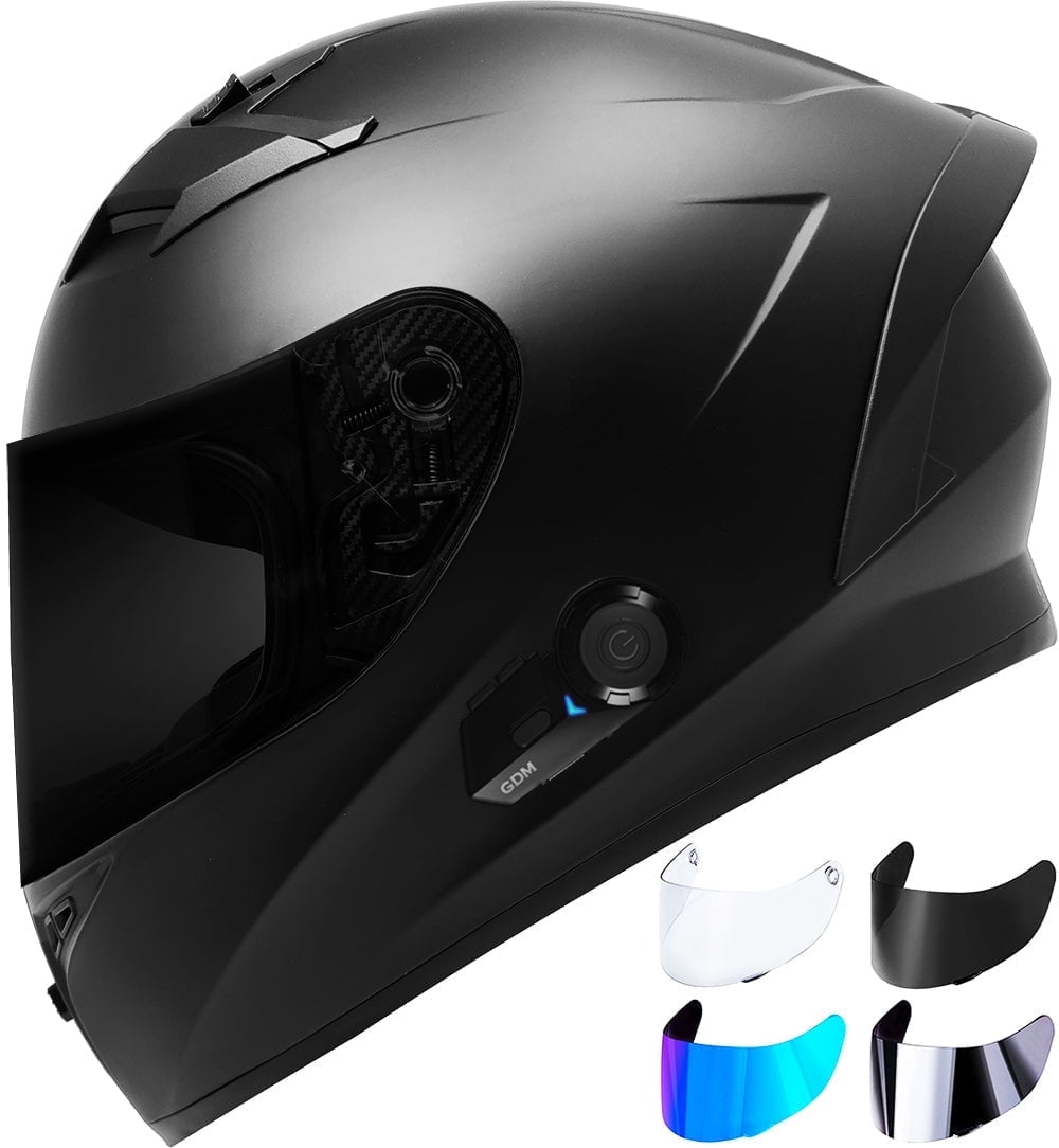 GDM Bluetooth Motorcycle Helmet with 4 Shields