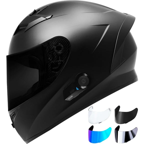 GDM Bluetooth Motorcycle Helmet with 4 Shields