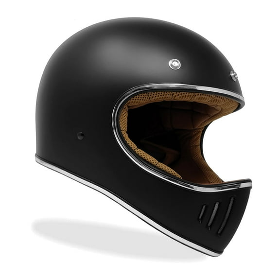 GDM REBEL Vintage Full Face Motorcycle Helmet