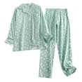 GDREDA Soft Pajamas for Women Cotton Flannel Ladies Pajamas Loungewear ...