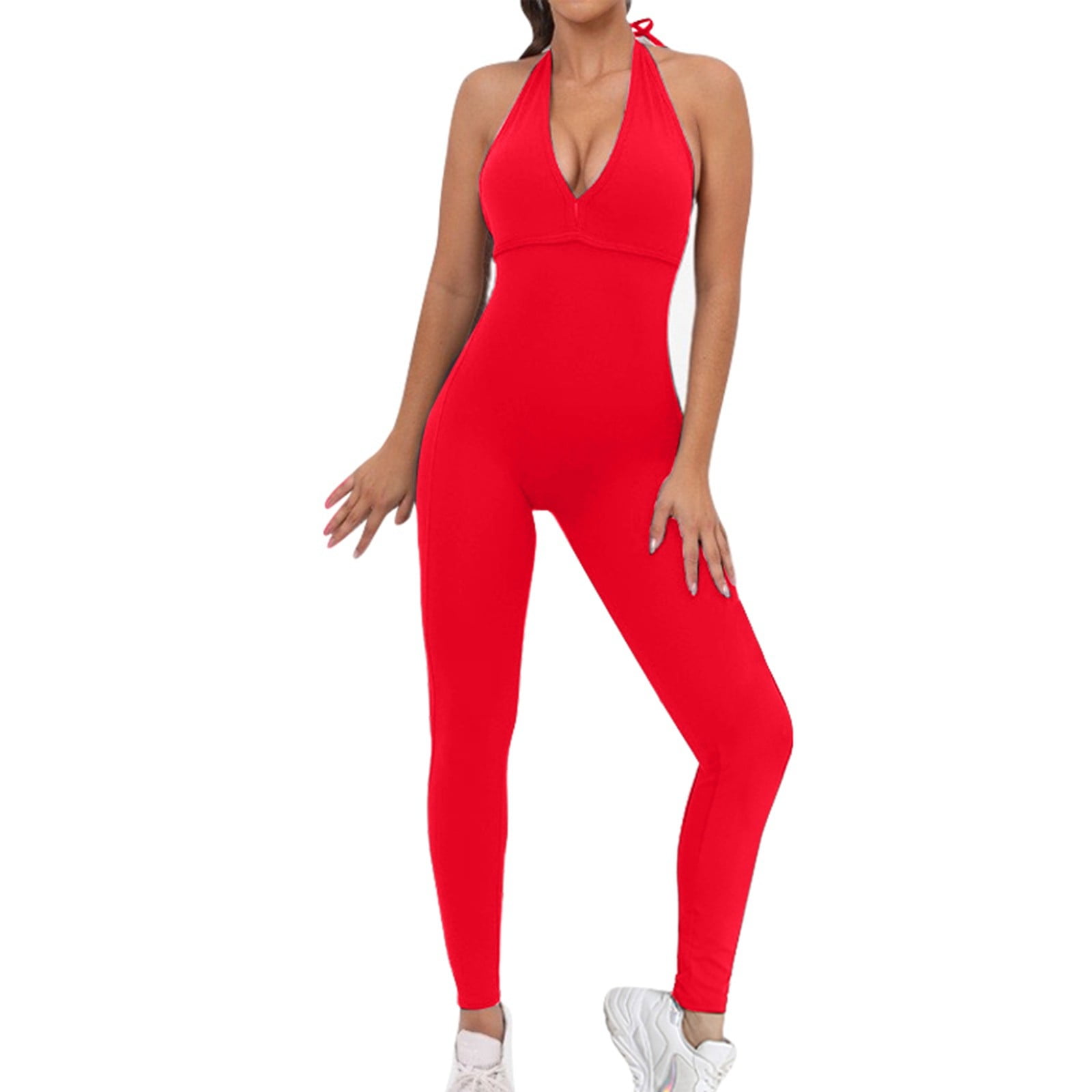 GDREDA Unitard Jumpsuits For women's Yoga Suit Tight Breathable Peach ...