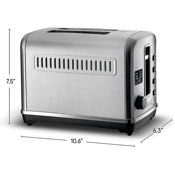 GDT2650 Digital Multi-Function Stainless Steel Toaster - 5 Toast Functions, 7 Shade Settings, Countdown Display