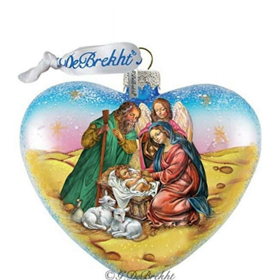 GDeBrekht 754-001 Polar Bear Snowflake Glass Ornament