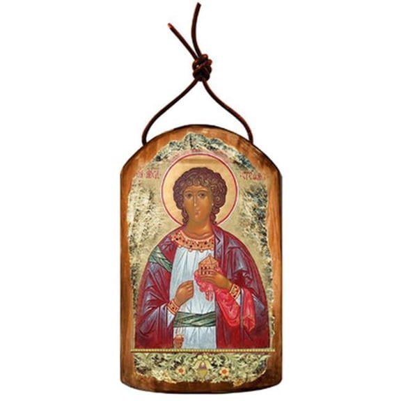GDeBrekht  Saint Stephen Wooden Ornament - Multicolor - 4.75 inches - Handcrafted Icon