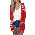 thumbnail image 1 of GDfun Women's Autumn Fashion Cardigan Plaid Printed Single Breasted Casual Comfy Shirts Long Sleeves Versatile Shirt Ladies Tops, 1 of 7