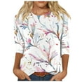 thumbnail image 1 of GDfun Women's Fall Tunic Tops Fashion Trendy Long Down Pullover Casual Athletic Round Neck Sweater Top, 1 of 5