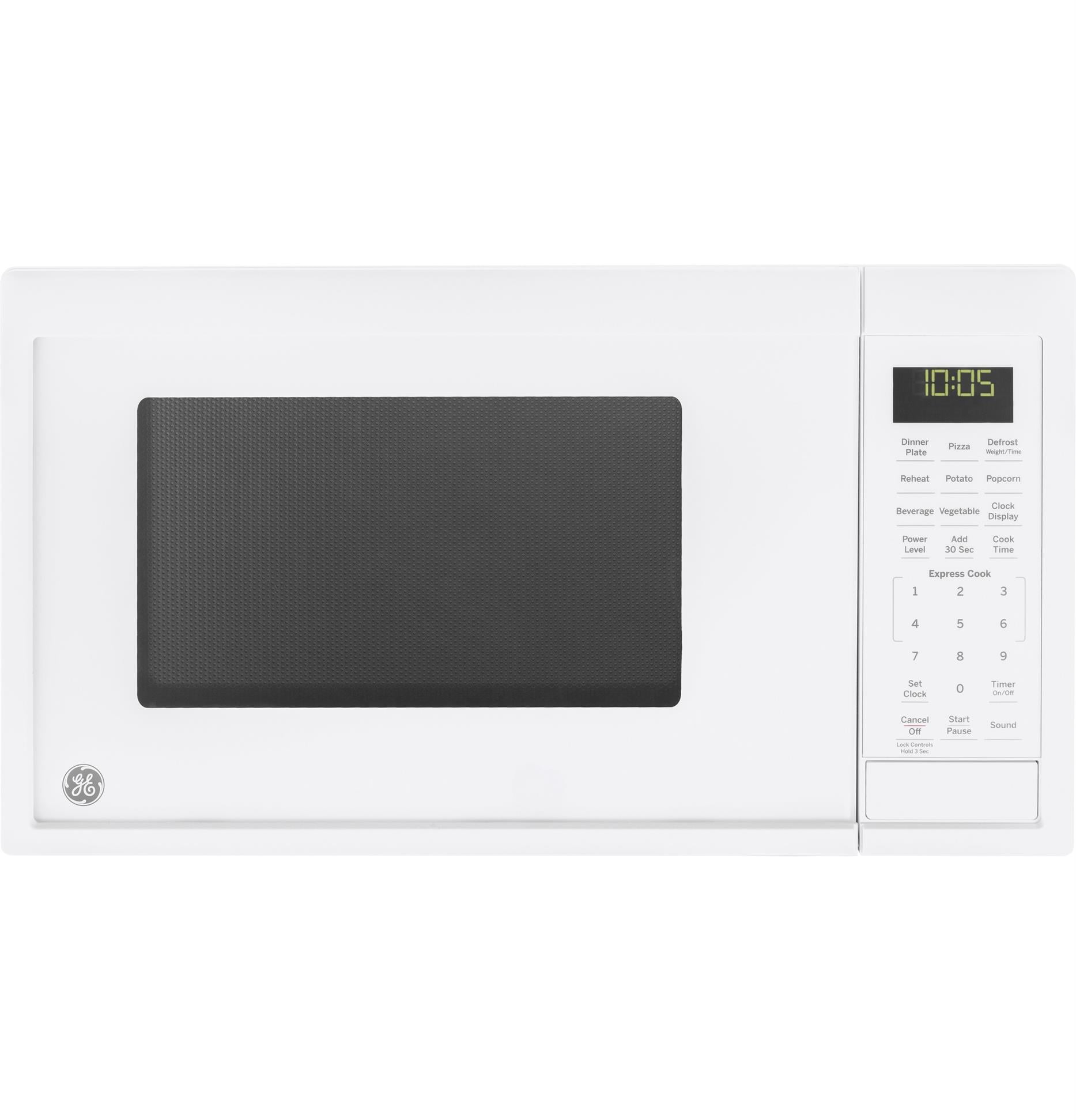 GE APPLIANCES GE 0.9 Cubic Foot Capacity Countertop Microwave Oven, White, JES1095DMWW